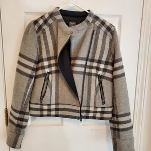 Plaid short Gap coat